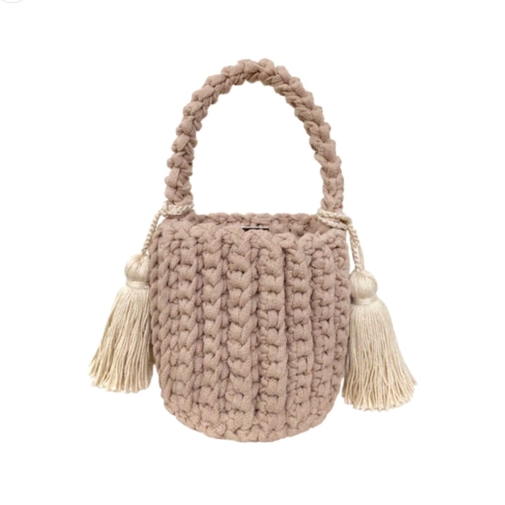 Handmade Bucket Bag - Tan